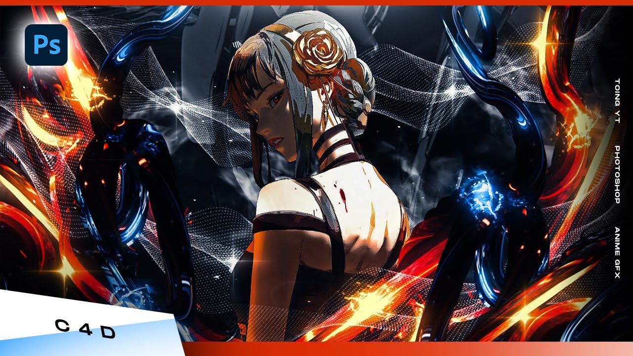 Tutorial - Anime Gfx C4D - Ps Touch #2