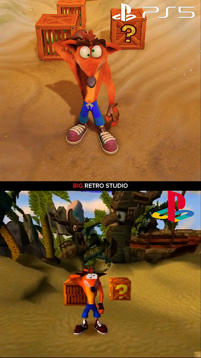 Crash Bandicoot PS1 vs PS5