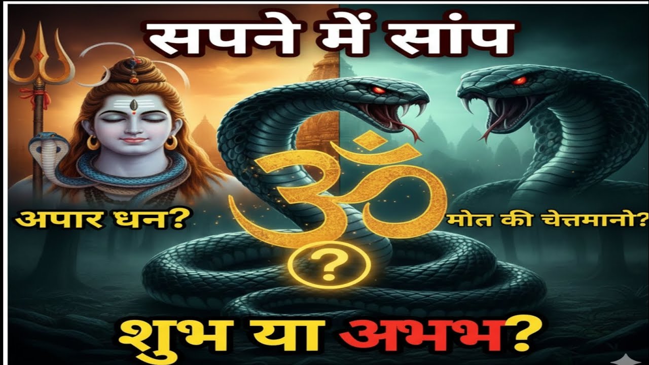  Snake in Dream Meaning सपने में साँप दिखना: शुभ संकेत या काल का बुलावा? 🐍 |