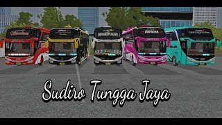 Livery Bussid SHD ORI | Sudiro Tungga jaya stiker dan efek 3D