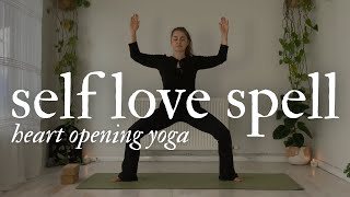 Self Love Spell 💕  Heart Opening & Empowering Yoga Flow 💕