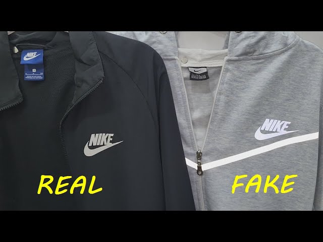 Nike tech track suit real vs fake. How to spot fake Nike zip jacket -  YouTube