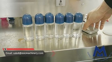 MIC-LL45 Fully Automatic Deodorant Filling Machine Roll-On Bottle Filling Capping Equipment