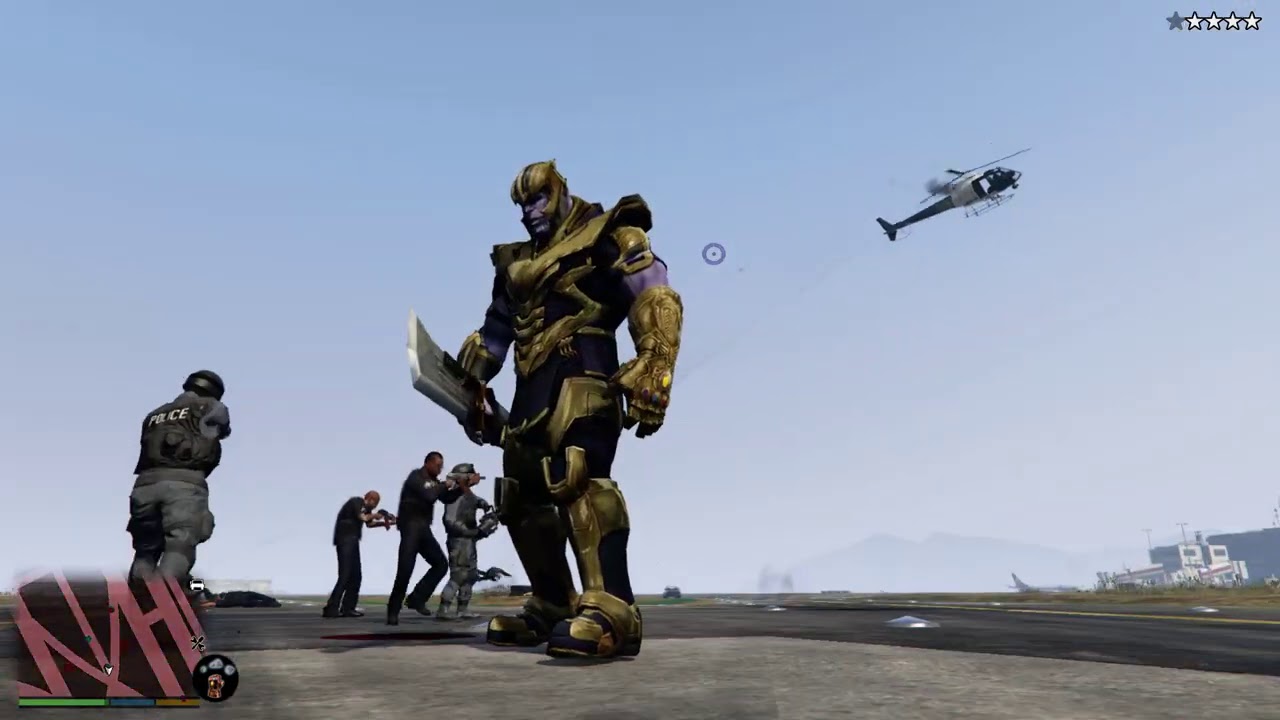 GTA 5 Thanos Destroyed Airport Endgame
