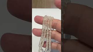 Clear Topaz approx 4.5mm faceted roundels 15' strands all sparkly, all natural!