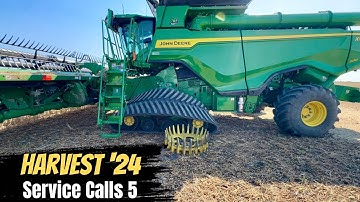 John Deere X9 1100 rupskettingwiel defect.