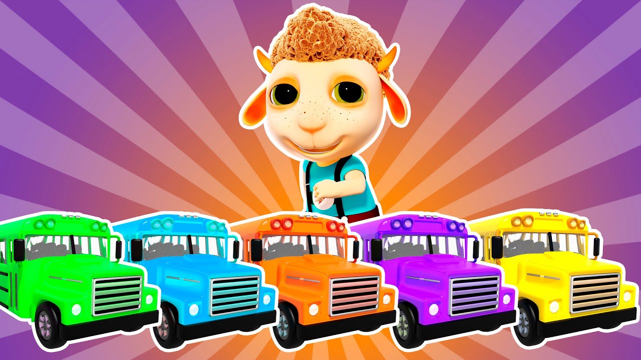 ⁣Dieci piccoli Autobus | Giochi per bambini | Cartone animato | Dolly e Amici