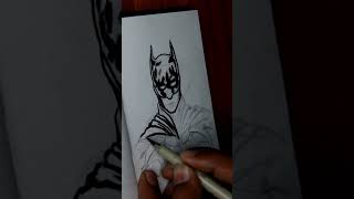 Inking Batman #art #artist #shorts #youtubeshorts