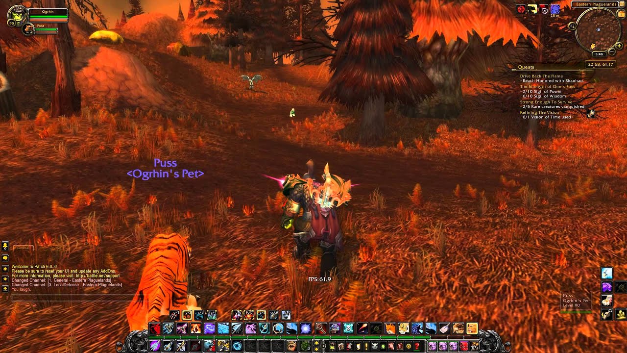 World Of Warcraft 30fps, 60fps, unlocked