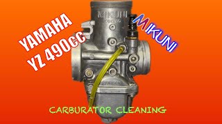 : 1987 Yamaha YZ490 carburator cleaning