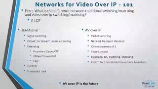 PureLink's Networks for Video Over IP 101