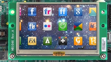 Parallax Scrolling Demo Running on Simulated STM32F429I-EVAL Board
