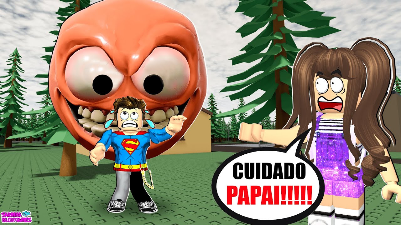MEU PAI CONHECEU A CARA GIGANTE MALVADA!!  GEF ROBLOX