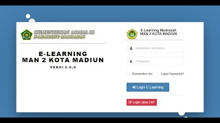TUTORIAL DATA GABUNG SISWA ELEARNING MAN 2 KOTA MADIUN