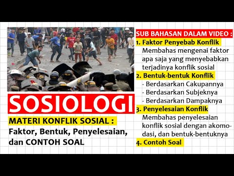 Video: Jenis Konflik Dan Cara Menyelesaikannya