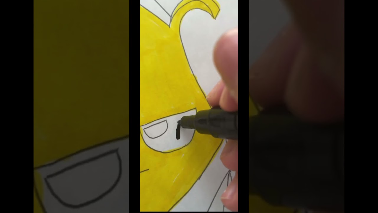 Agent Peely from Fortnite drawing 