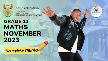 Grade 12 -  Maths P1 Exam | November 2023 | Mlungisi Nkosi