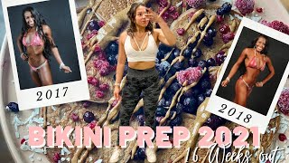I Started Prep!! | Road To Stage 2021| 16 Weeks Out | Full Day Of Eating - BIKINI PREP EP.1