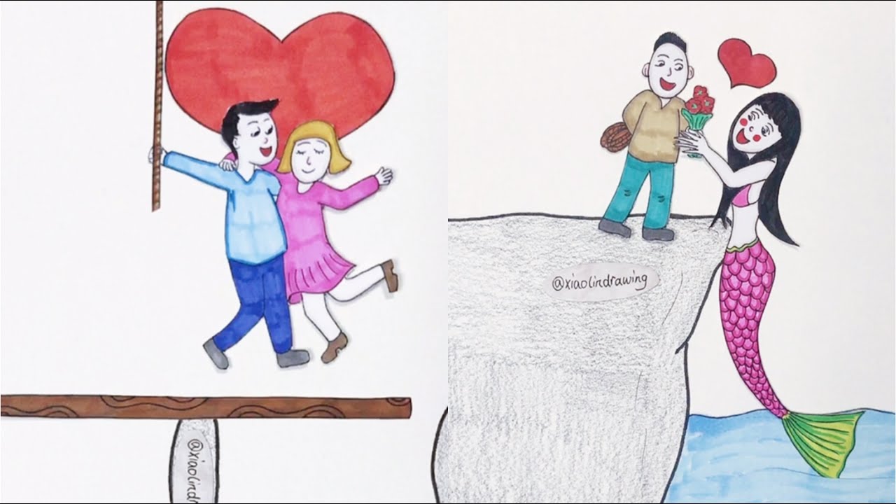 stories about the love ️lovedrawingcartoonstoryxiaolindrawing