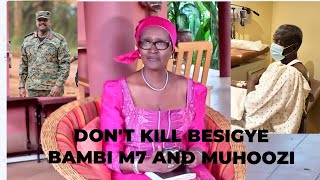 Besigyes Life In Danger Muhoozi And Museveni Forgive My Husband Lets Negotiate About It