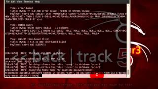 Como Usar SqlMap No Backtrack Comeso De Canal