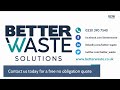 Better waste solutions