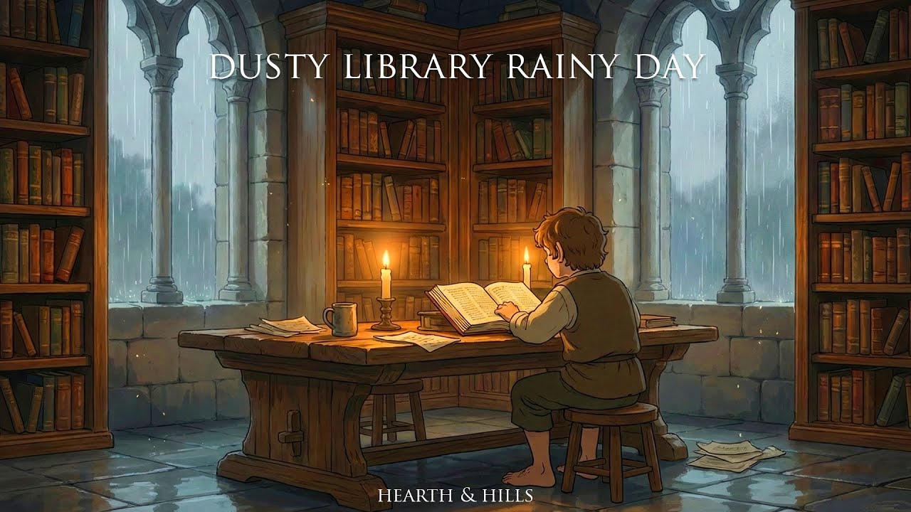 Atmospheric Music for Reading | Dusty Library Rainy Day