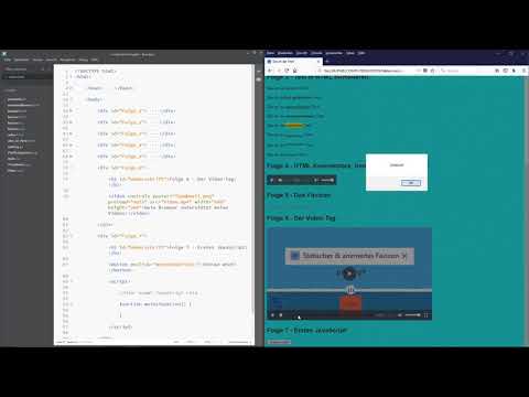 Button mit Javascript  - Entwickle deine eigene Website! #7 (Deutsch)