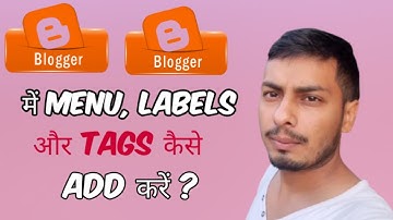 How to Create Menu and Lables in Blogger Blog  | Labels or Post Category kaise banaye (2021)
