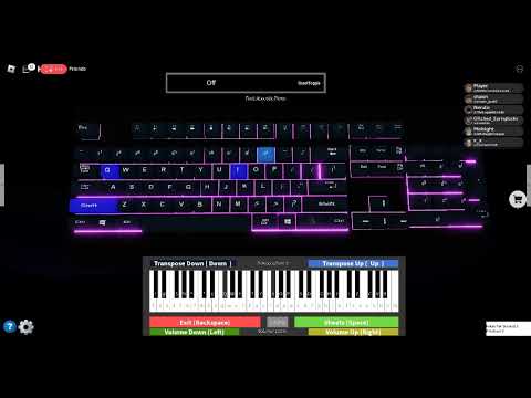 GigaChad theme ROBLOX DIGITAL PIANO SHEET IN DESC