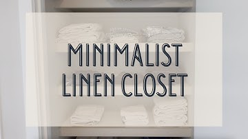 MINIMALIST LINEN CLOSET: Declutter & Organise With Me