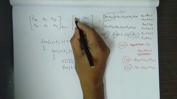 Matrix Multiplication|Problem Solving Using C|Third Semester Complementary Paper