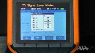 how to make an auto test with Radiasun digital signal level meter RA2009D screenshot 5