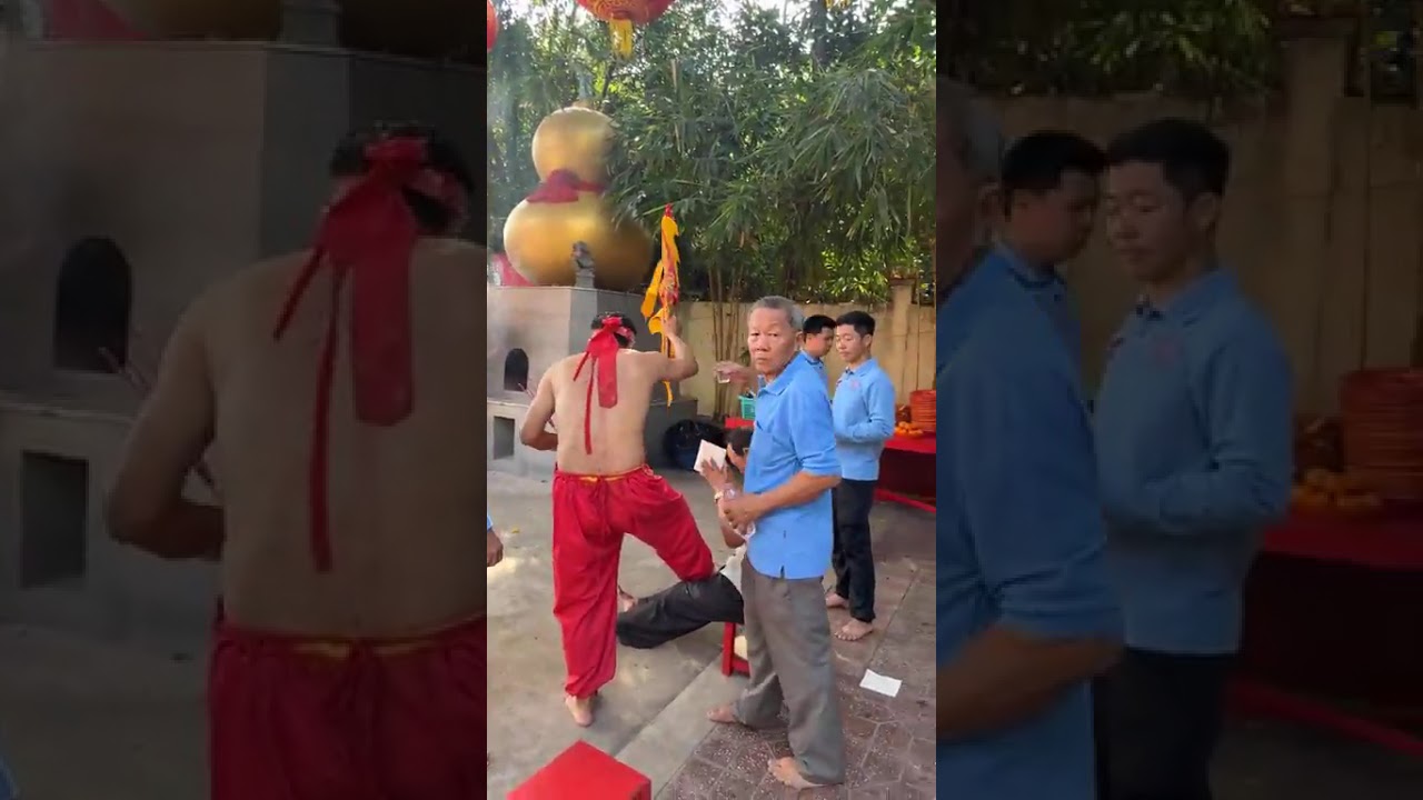 A ceremony to remove bad luck for those born in the year of the Monkey