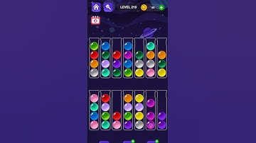 Ball Sort Master Game Level - 219 Without Boosters | Puzzle Game | #entertainment #puzzle #games
