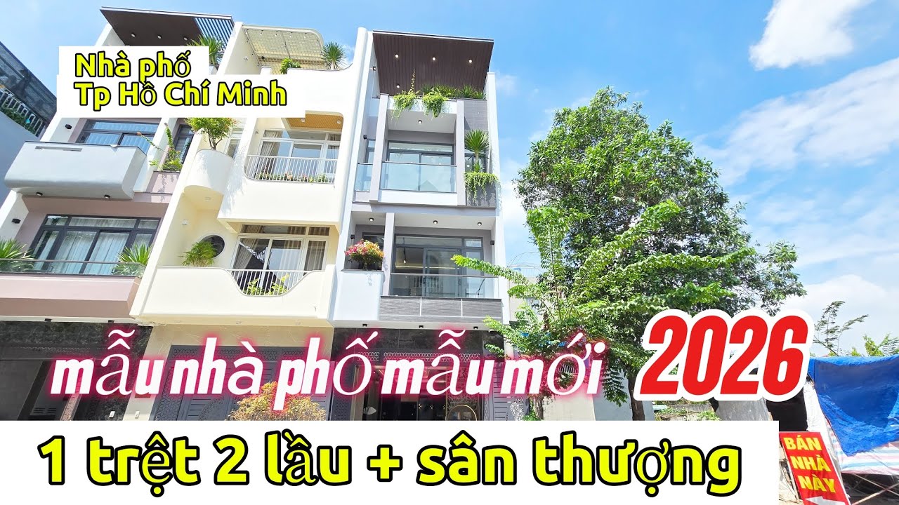 Mẫu nhà phố đẹp 2026, 1 trệt 2 lầu nằm tại An Phú - Tp Hồ Chí Minh ????