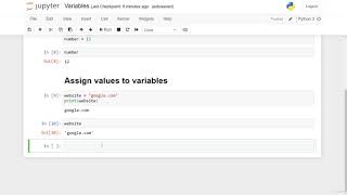Python Assigning and Changing values part 8 Content