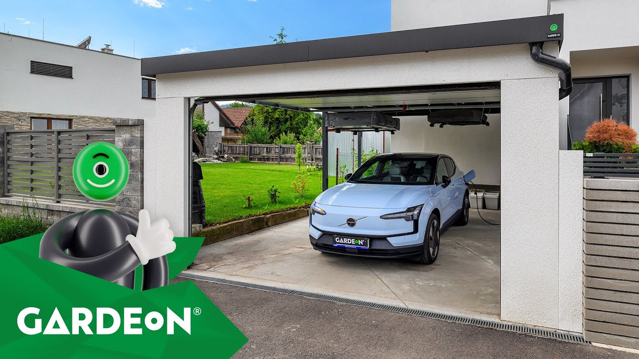 Prístrešok s garážovou bránou (Závodie) | GARDEON