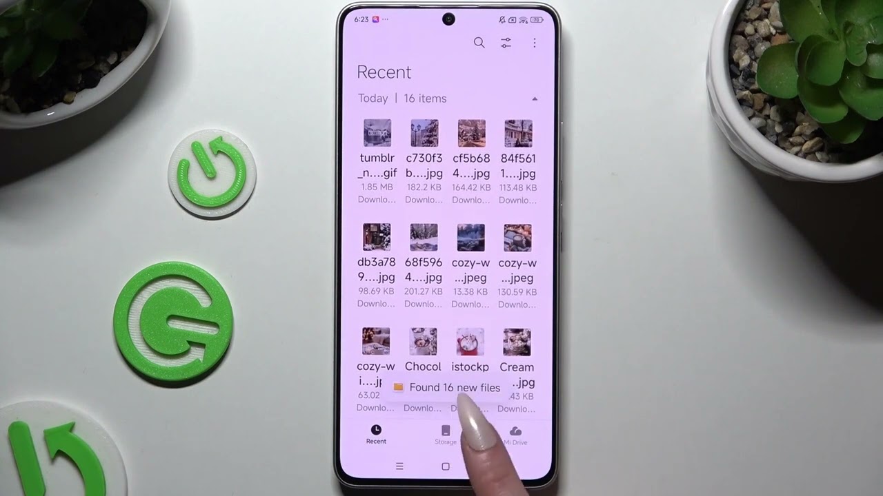 Wie finde ich heruntergeladene Dateien auf dem REDMI Note 13R?