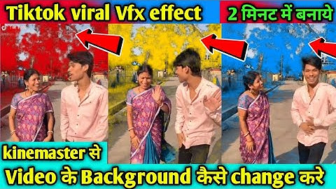 how to change video background colour|Tiktok video background colour change tutorial|kinemaster