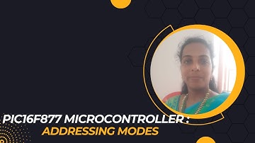 Addressing Modes of PIC16F877 I Dr.G.Arthy I SNS Institutions