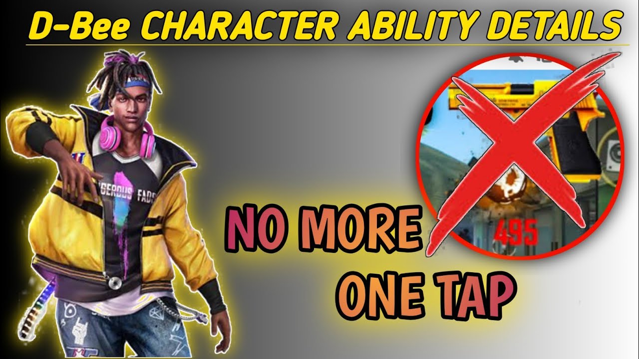 D-Bee CHARACTER ABILITY TEST || NO MORE ONE TAP😎😎 || D-Bee     CHARACTER ABILITY FULL DETAILS !!!