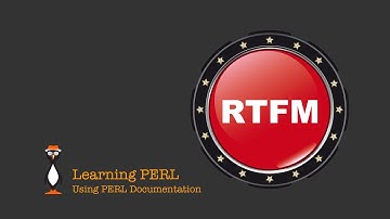 Helping your Learning of PERL with Documentation