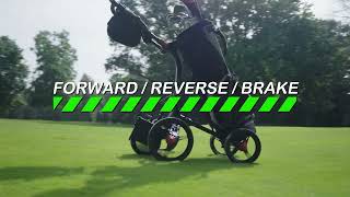 Turn your push cart into a remote controlled cart with the Caddie Wheel