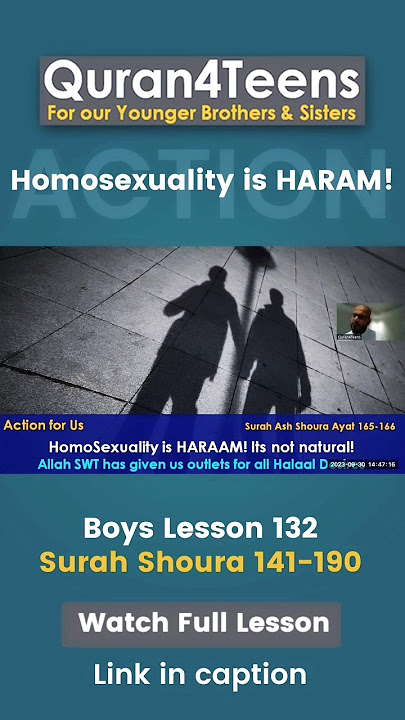 HomoSexuality is HARAAM! #haram #surahshura #lgbt