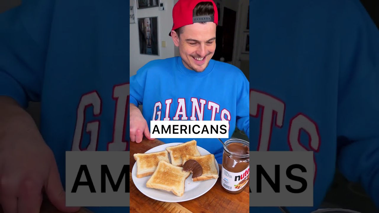 ⁣NUTELLA🌰 or PEANUT BUTTER🥜?😎♥️ | Normal vs Americans | CHEFKOUDY