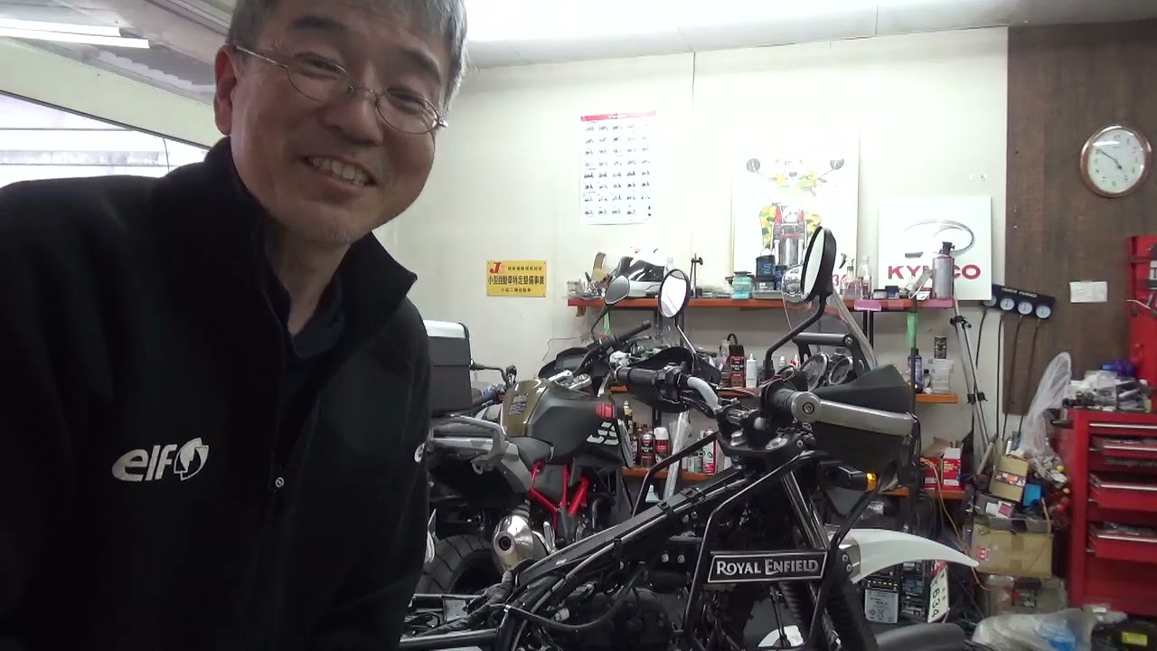 HIMALAYAN411に電装品の取り付け、少し整備