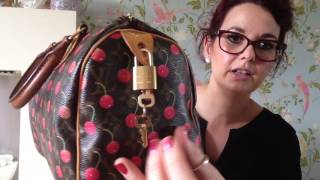 Unboxing of a Louis Vuitton cherries speedy 25 bag in rare cherry design gorgeous handbag