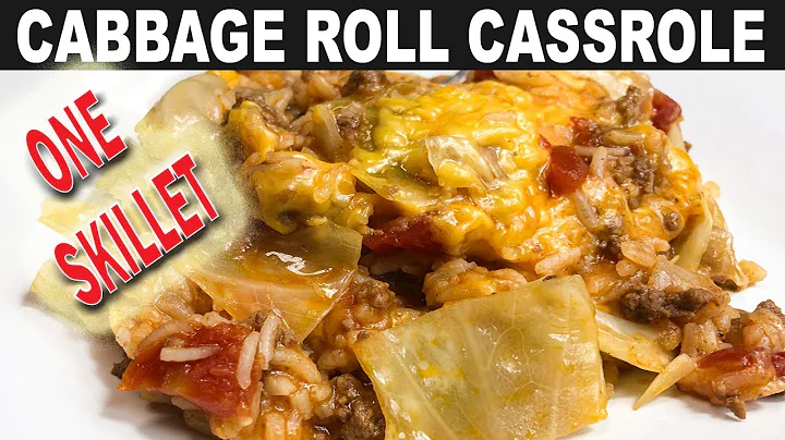 ONE SKILLET CABBAGE ROLL CASSEROLE RECIPE | EASY 3...