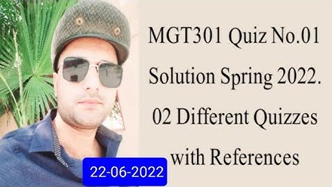 MGT301 Quiz No.01 Solution Spring 2022| Mgt301 Quiz 1 2022| Mgt301 quiz 1 solution 2022| Mgt301 quiz